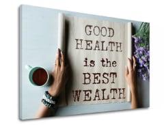Motivációs vászonképek Good health