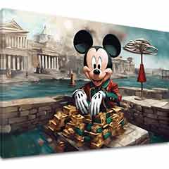 A kép a vásznon - Rich Mickey Mouse | különböző méretek