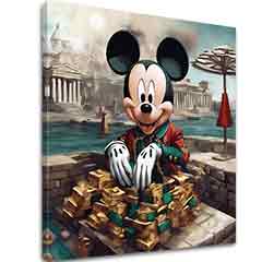 A kép vásznon - Mickey Mouse in Luxus | különböző méretek