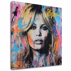 Festmény Brigitte Bardot - Beauty captured on canvas | 100% eredeti otthon festett akril festmény