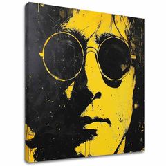 Kép JOHN LENNON - A valóság sárga tükörképe | 100% eredeti akril festett kép