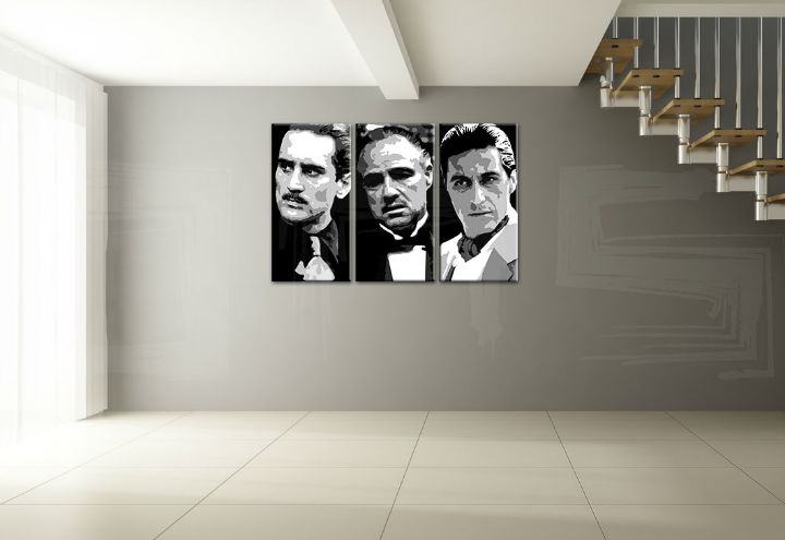 Kézzel festett POP ART festmény GODFATHER 120x80 cm 120x80 cm