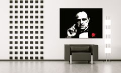 Kézzel festett POP ART festmény THE GODFATHER VITO CORLEONE 70x100 cm 70x100 cm